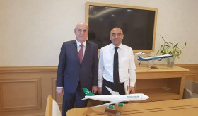 Դեսպան Բադալյանի հանդիպումը «Թուրքմենական ավիաուղիներ» ընկերության ղեկավարի հետ