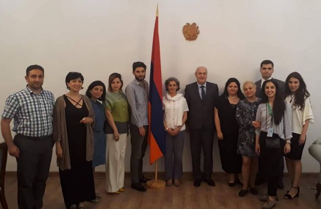Визит армянской делегации, возглавляемой и.о. Министра культуры РА Назени Гарибян